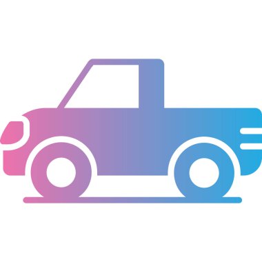 Araç. Web simgesi basit illüstrasyon