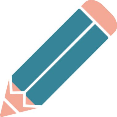 Kalem. Web simgesi basit illüstrasyon