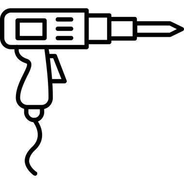 elektrik tornavida ikonu vektör çizimi