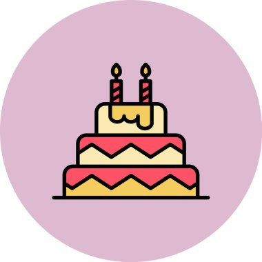 kek ikonu vektör illüstrasyonu