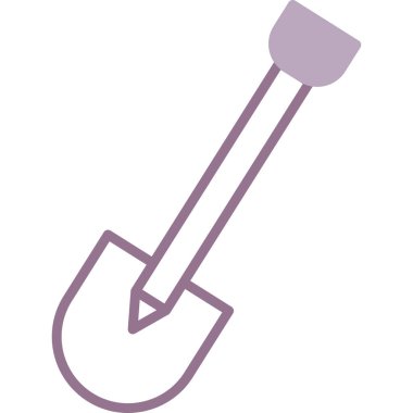 Kürek. Web simgesi basit illüstrasyon