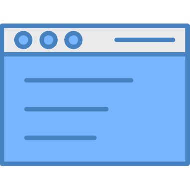 tarayıcı web simgesi, basit vektör tasarımı