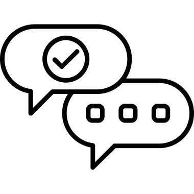 Konuş. Web simgesi basit tasarım