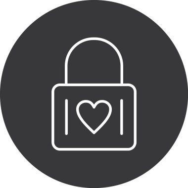 Kalp vektör satırı simgesi