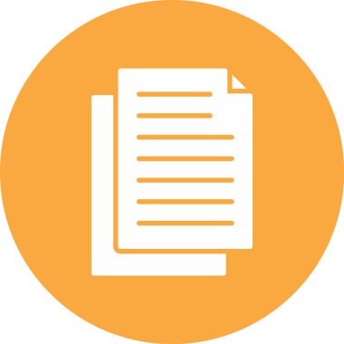 belge simgesi vektör illüstrasyonu