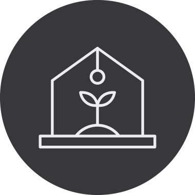 Modern çiftlik simgesinin vektör illüstrasyonu