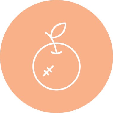 Eşsiz meyve vektör çizgisi simgesi