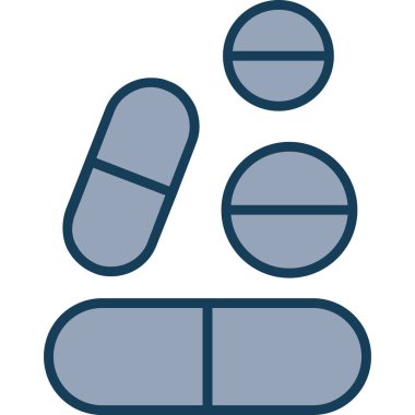 Haplar. Web simgesi basit tasarım