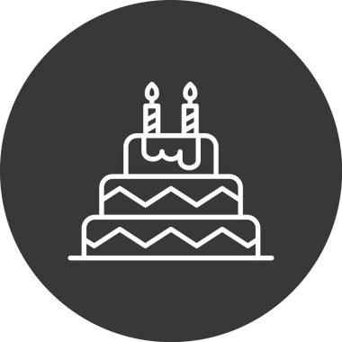 kek ikonu vektör illüstrasyonu