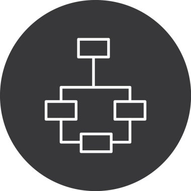 ağ simgesi, vektör illüstrasyonu