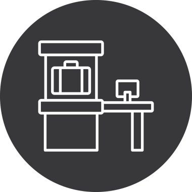 Modern b 'nin vektör illüstrasyonunda yiyecek ikonu yok