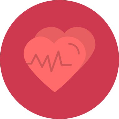 Kalp. Web simgesi basit tasarım