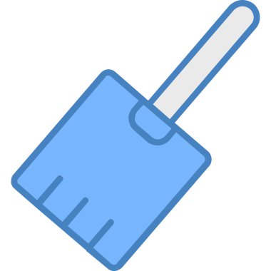 kürek simgesi vektör illüstrasyonu