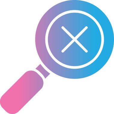 Büyüteç modern simge, vektör illüstrasyonu