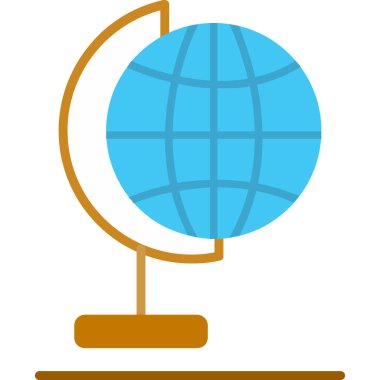 Küre. Web simgesi basit illüstrasyon