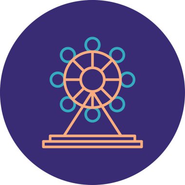 Dönme ikonun vektör illüstrasyonu