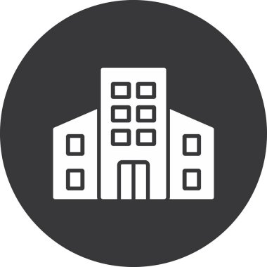 bina simgesi, vektör illüstrasyonu