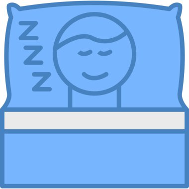 Uyu. Web simgesi basit illüstrasyon