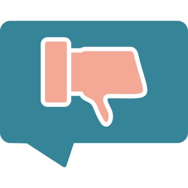 Sohbet simgesi vektör illüstrasyonu