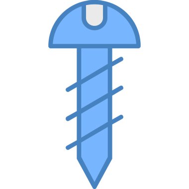 Tornavida. Web simgesi basit illüstrasyon