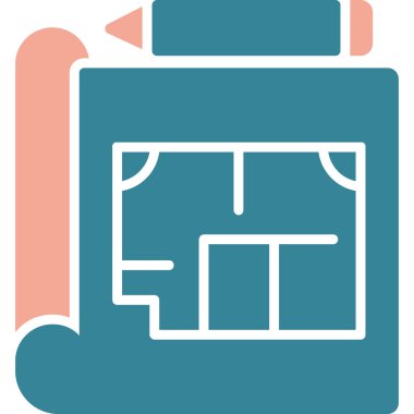 kutu teslim simgesi düz biçimli