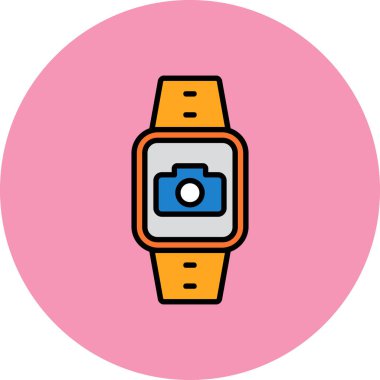 Kamera. Web simgesi basit illüstrasyon