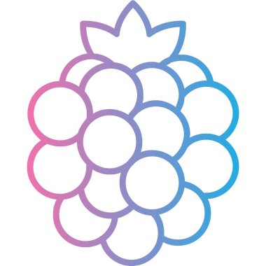 üzüm simgesi vektör illüstrasyonu