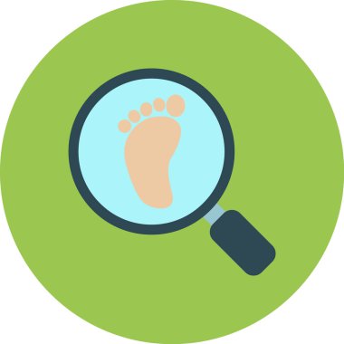 İnsan ayak izlerinin vektör çizimi