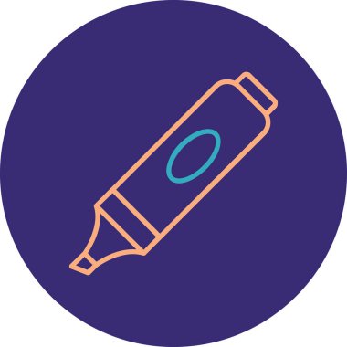 Kalem. Web simgesi basit illüstrasyon