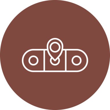 Bir kamera simgesinin vektör illüstrasyonu