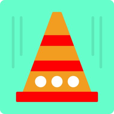 Koni simgesi, vektör illüstrasyonu beyaz arkaplanda izole edildi