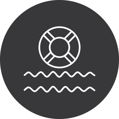 Su simgesinin vektör illüstrasyonu