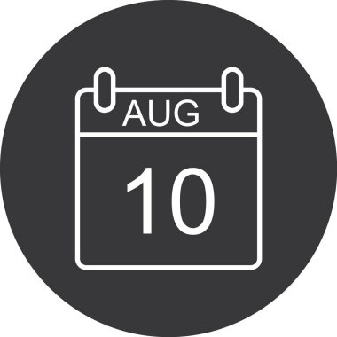 Takvim simgesinin vektör illüstrasyonu