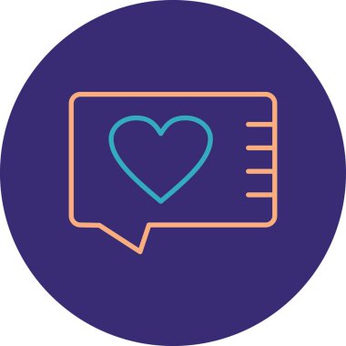 Vektör Kalp Simgesi illüstrasyonu