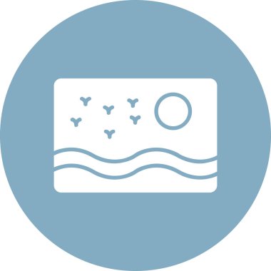 Modern b 'nin vektör çizimi yüzme ikonundan yoksundur