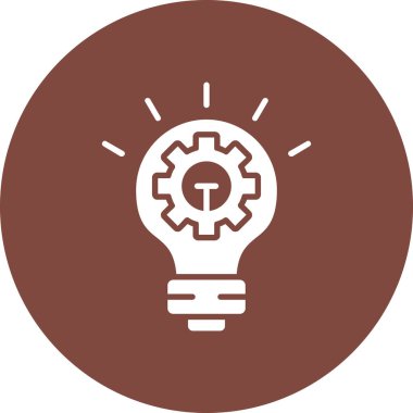 Dişli vektör dizaynlı ampul