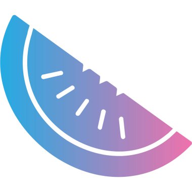 Karpuz simgesi vektör illüstrasyonu