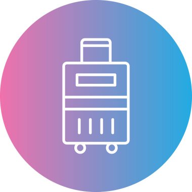 bagaj. Web simgesi basit tasarım