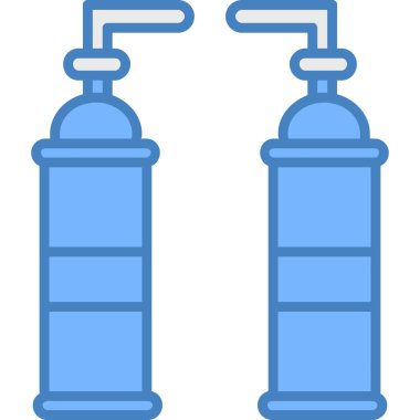 Su musluğu ikonu vektör illüstrasyonu