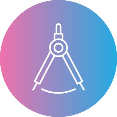 Pusula simgesinin vektör illüstrasyonu