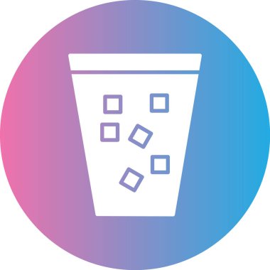 Kova. Web simgesi vektör illüstrasyonu