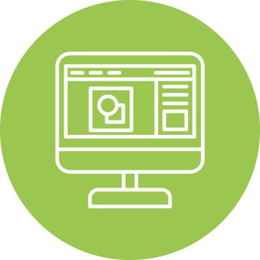 seo modern simgesinin vektör illüstrasyonu