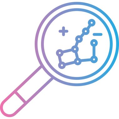 Büyütme cam simgesi, vektör illüstrasyon tasarımı