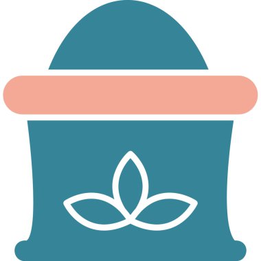 Çiçek. Web simgesi vektör illüstrasyonu