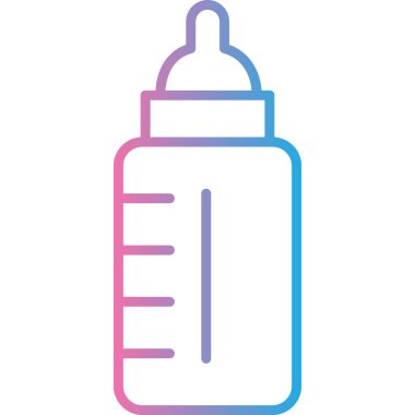 bebek şişe ikonu vektör taslağı çizimi