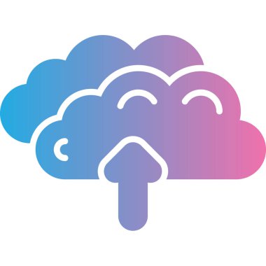 bulut hesaplama simgesi vektör illüstrasyon tasarımı