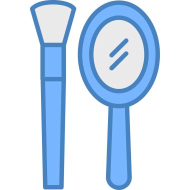 büyütme cam ikon vektör çizimi tasarımı