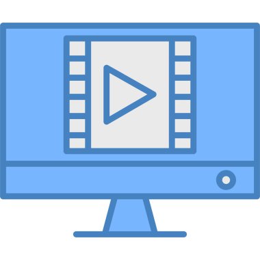 video simgesi. Basit resimleme