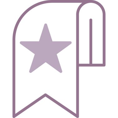 Yıldız simgesinin vektör illüstrasyonu