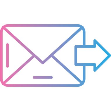 E-posta. Web simgesi basit illüstrasyon